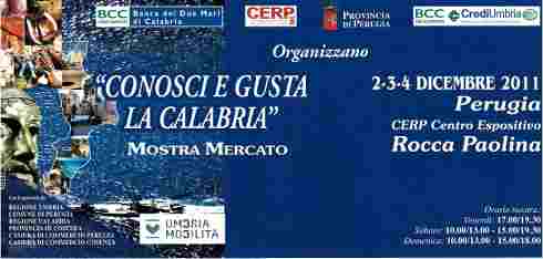 Conosci e Gusta la Calabria a Perugia 2011