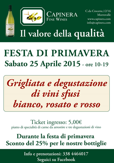 25 aprile 2015 Festa di primavera nelle Marche