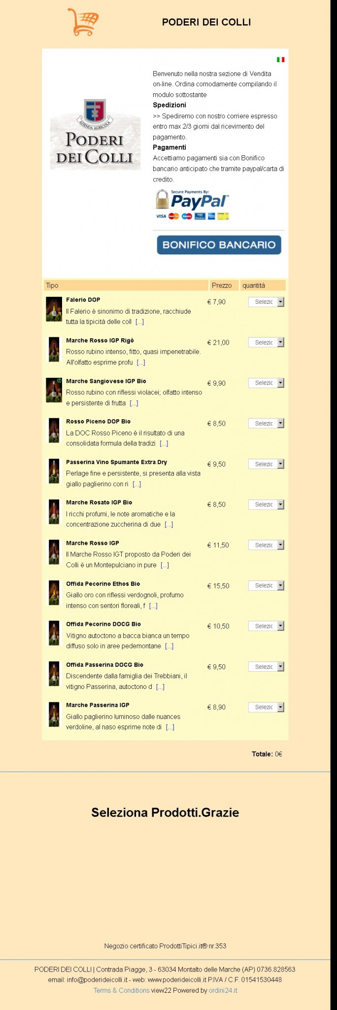Anteprima di come potrebbe essere il tuo negozio per vendere on-line